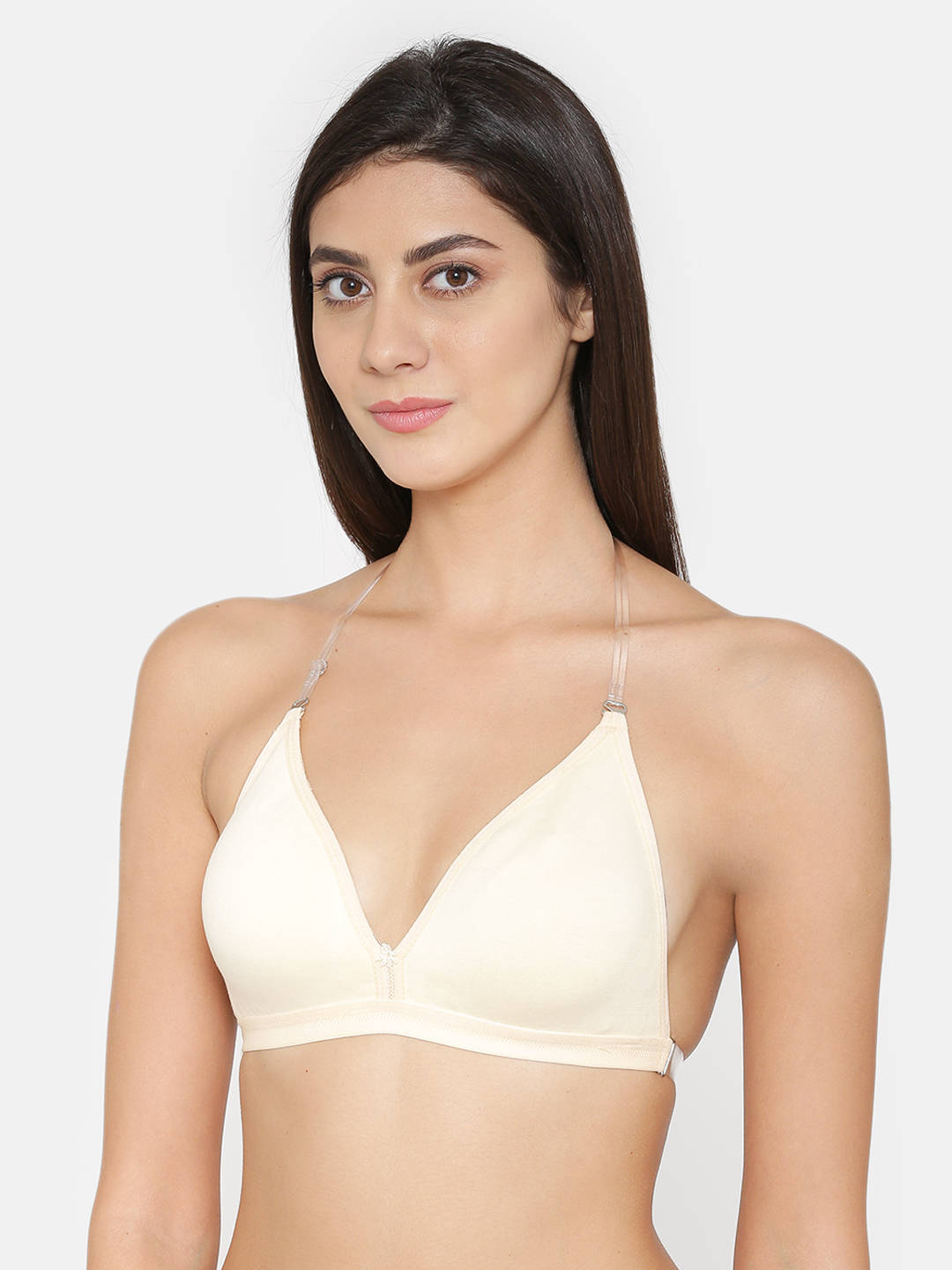 Abelino Skin Transparent Back Non padded T-shirt Bra - White (28B) · 28B
