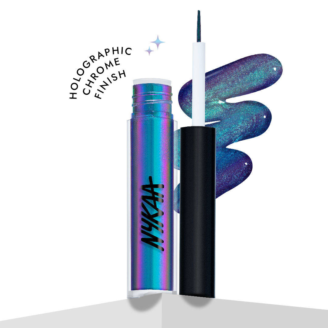 Nykaa Cosmetics Stardust Dual Chrome Eyeliner with Holographic Finish