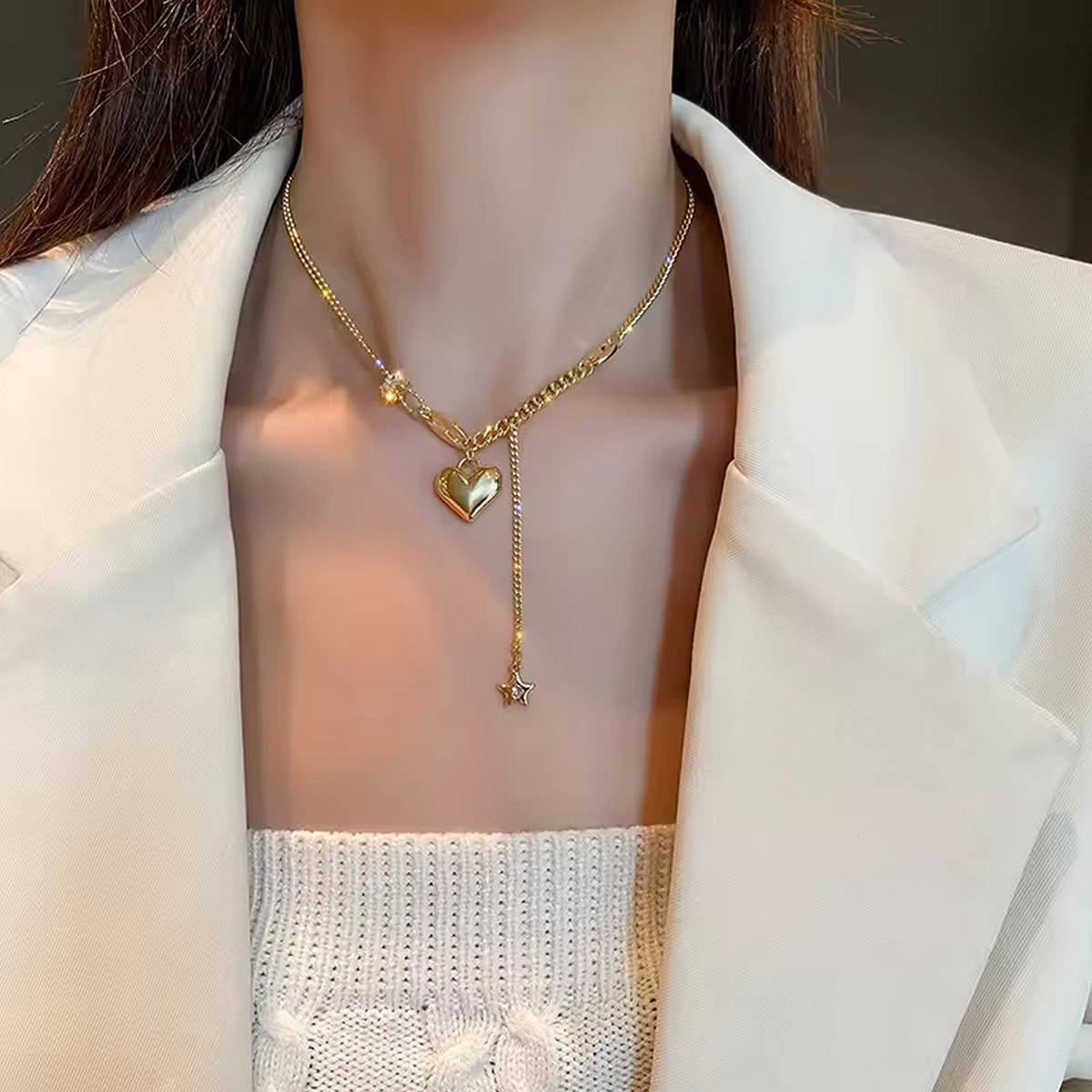 Aatmana Gold Plated Statement Necklace · One Size