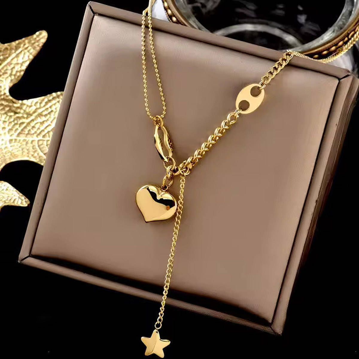 Aatmana Gold Plated Statement Necklace