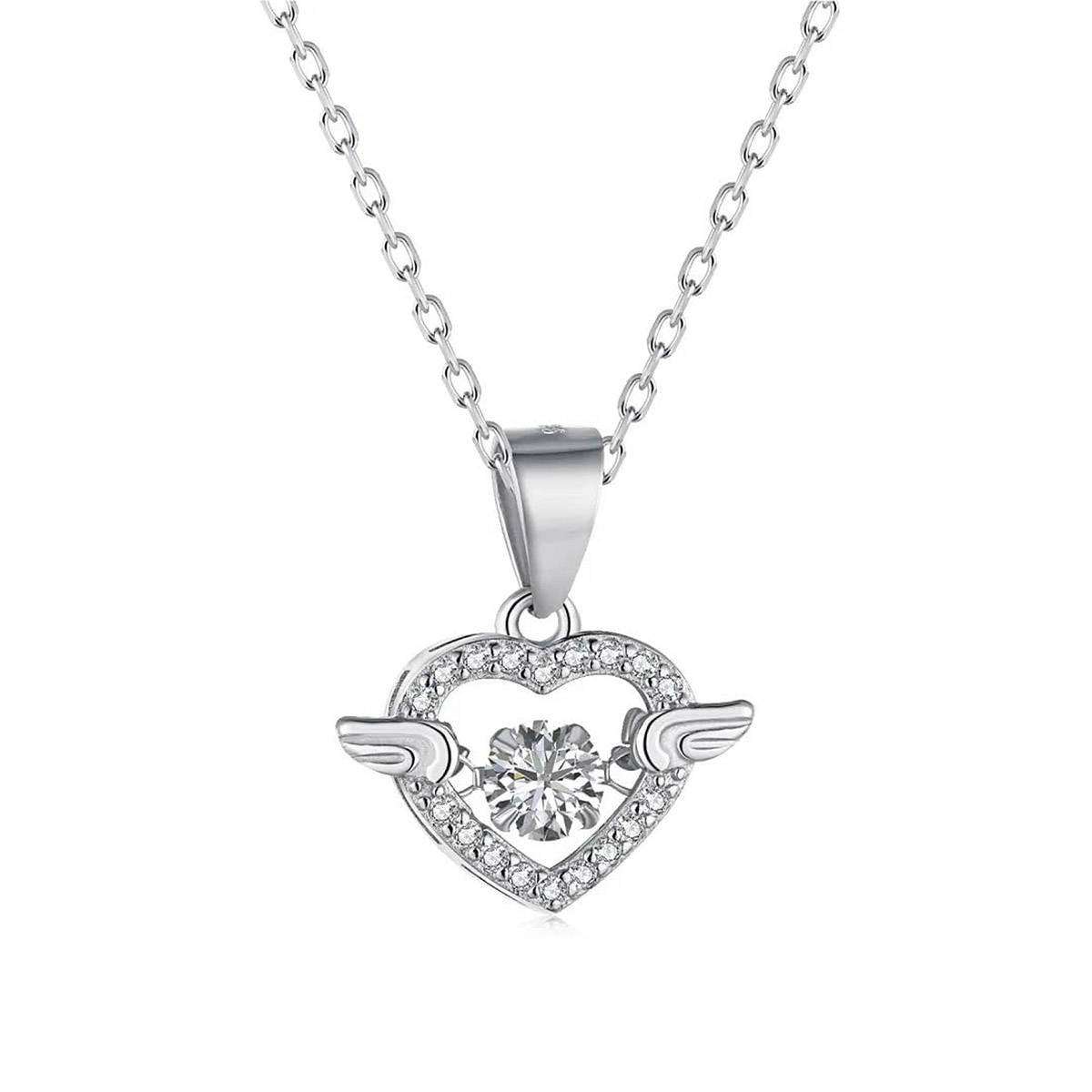 Aatmana White Silver Plated Stones Necklace