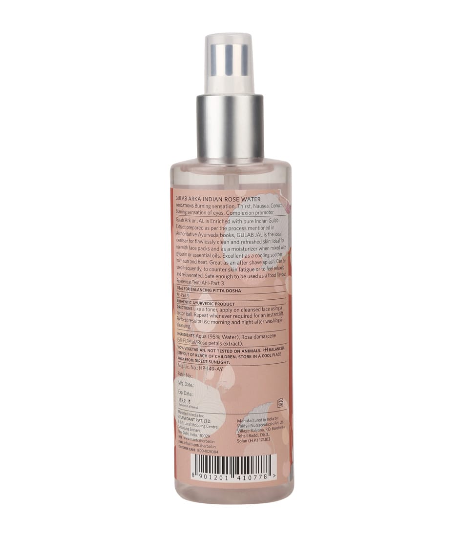 Mantra - GULAB ARKA INDIAN ROSE WATER (100mL)