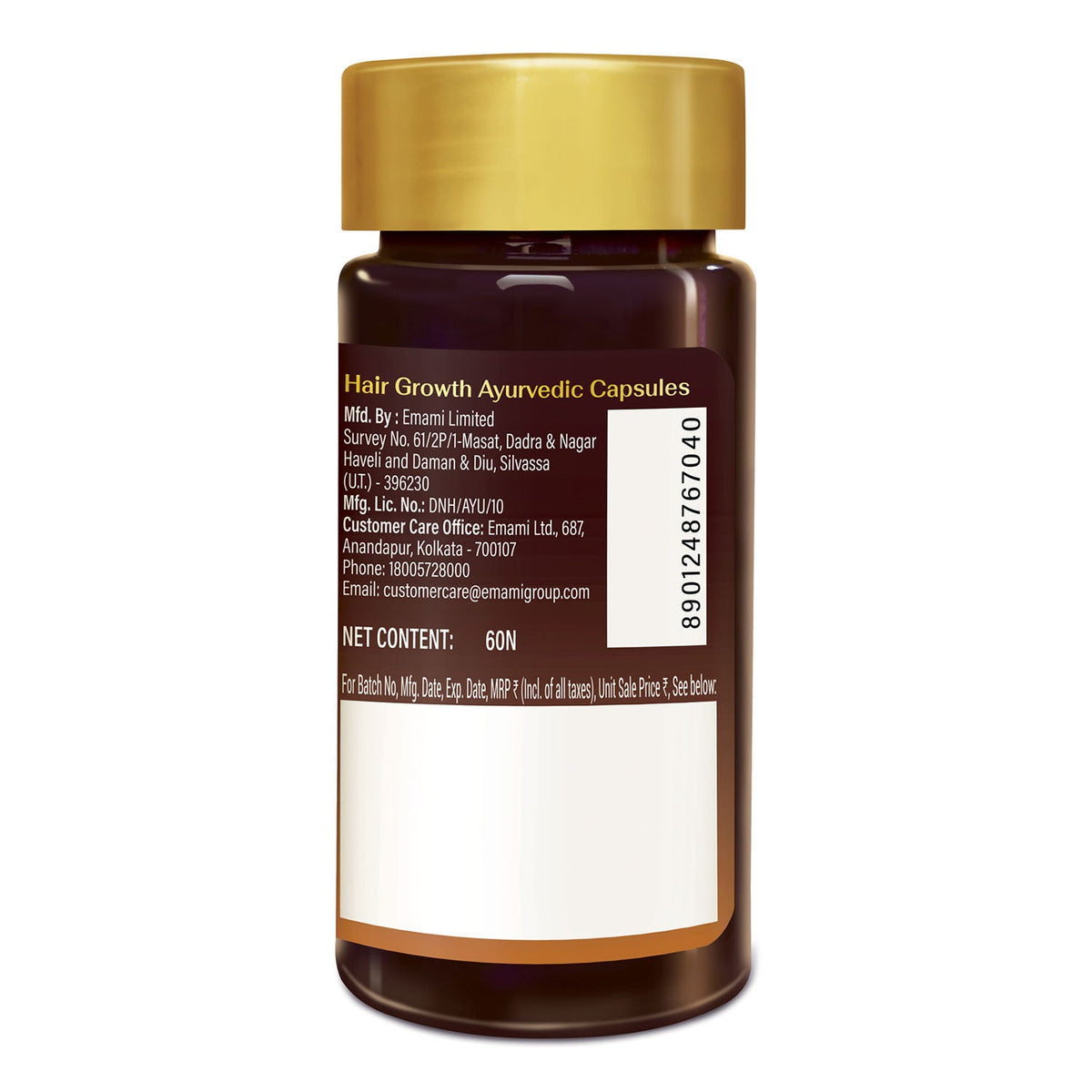 Zandu-O Hair Growth Capsule with DHT Blocker 60 N Caps x 2U