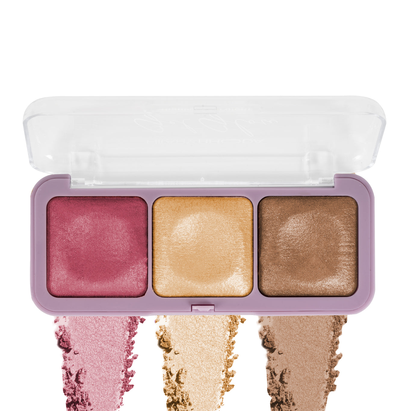Get Glow Highlighter Palette Ultra Blendable Shades | Long-Lasting Formula | Highly Pigmented | Shimmer Finish | Weightless Feel | Illuminating Glow   Color: Shade 03