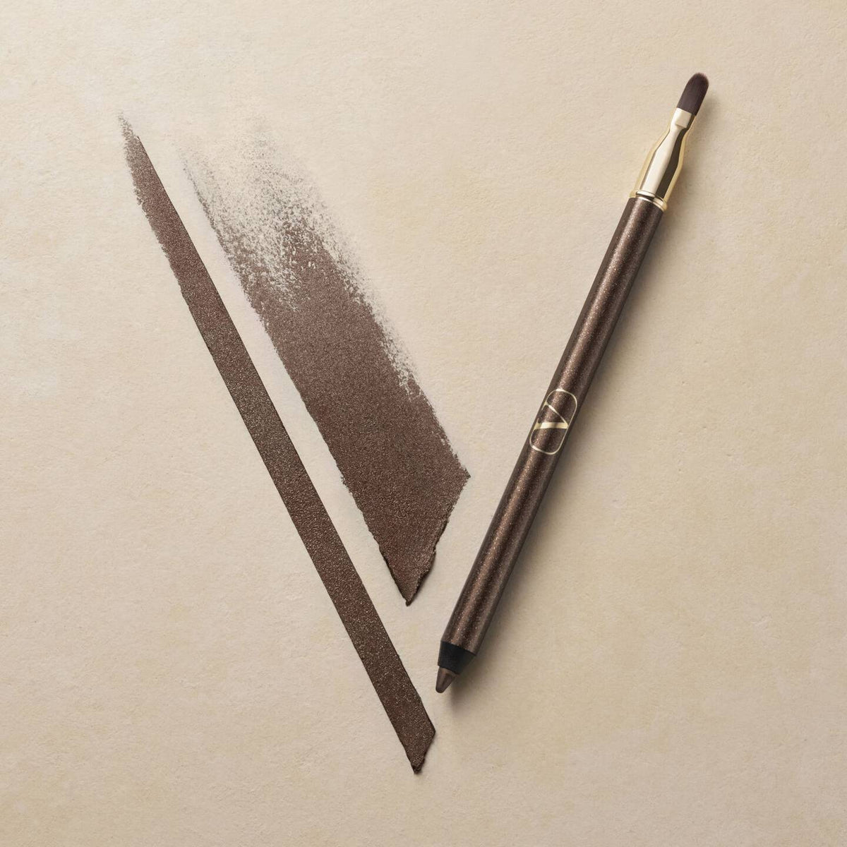 VALENTINO Colorgraph Eyeliner & Blending Brush 1.2g BROWN FONDANT
