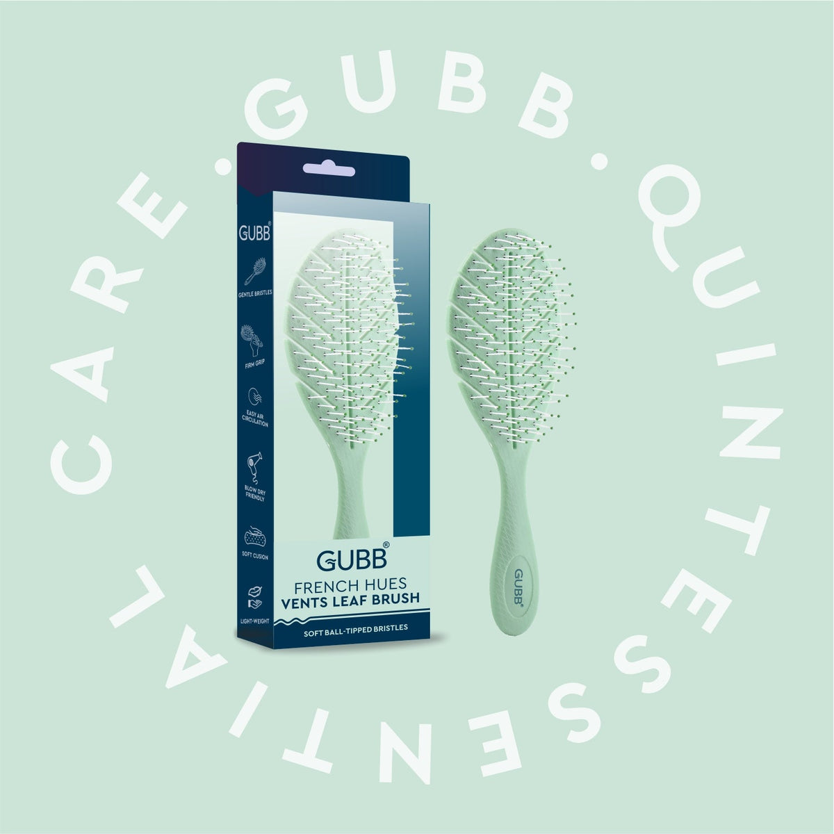 Groom Town Pvt. Pvt. French Hues Vent Leaf Hair Brush