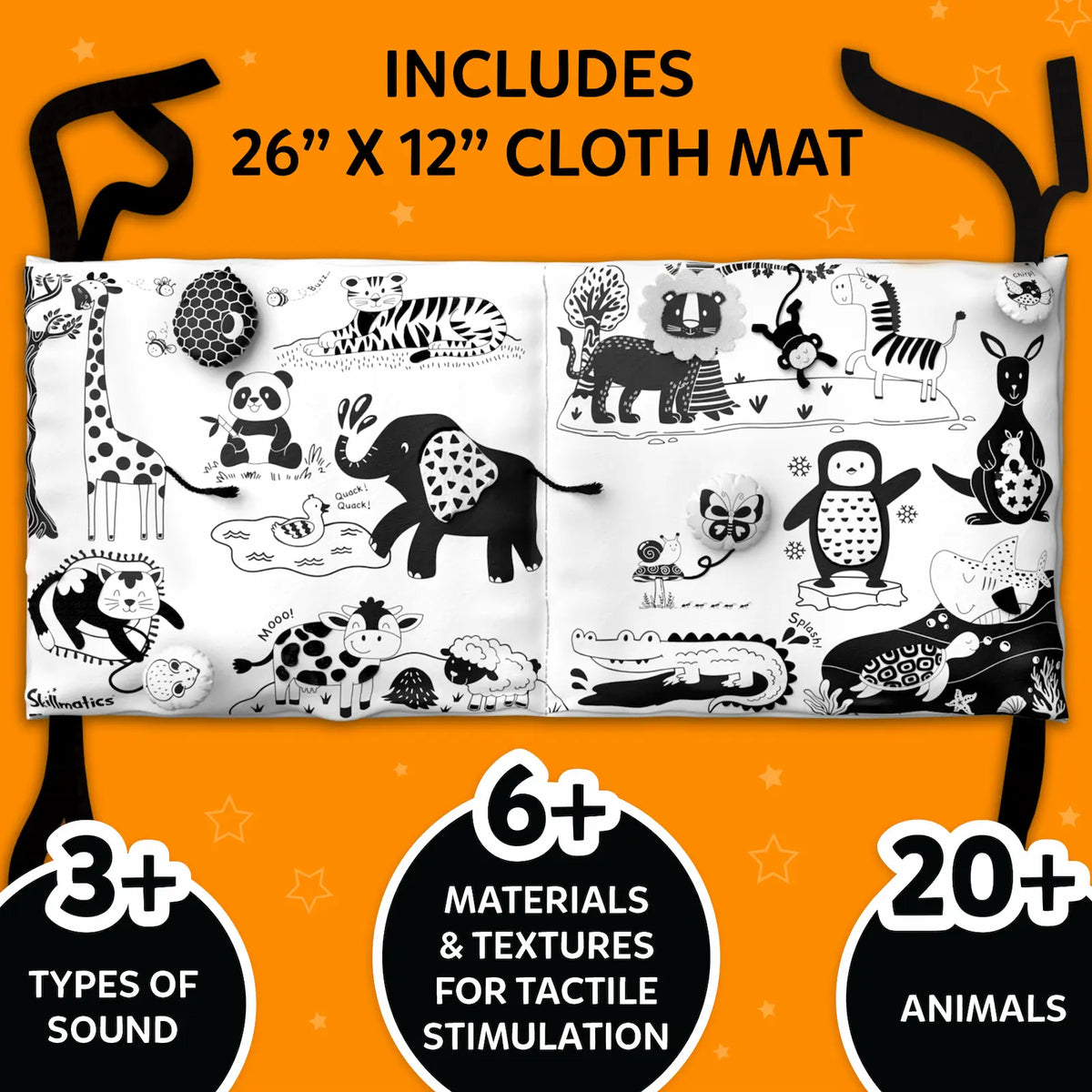 Skillmatics High Contrast Sensory Cloth Mat (0-18 months)