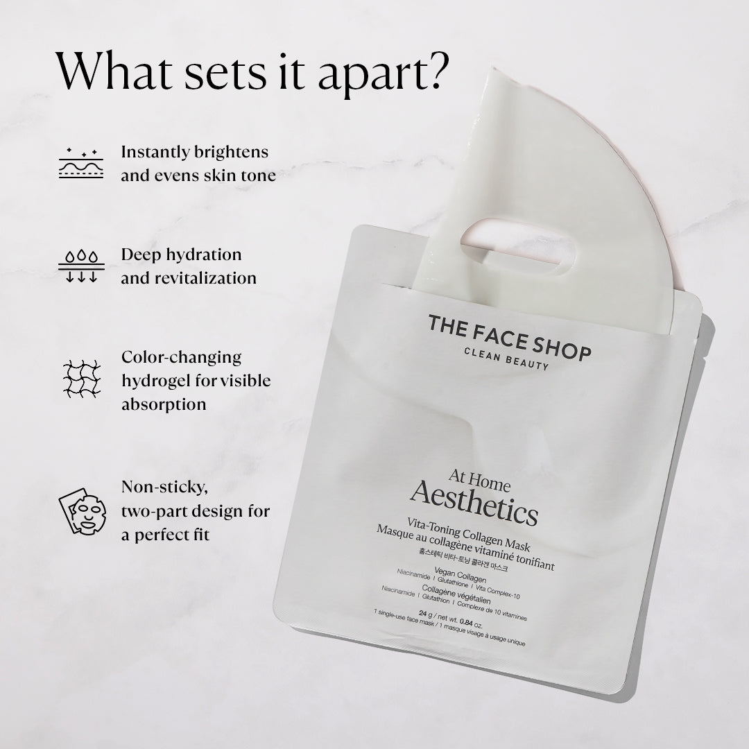 Affiliate Vita-Toning Collagen Face Mask With Glutathione & Hyaluronic Acid (24g)