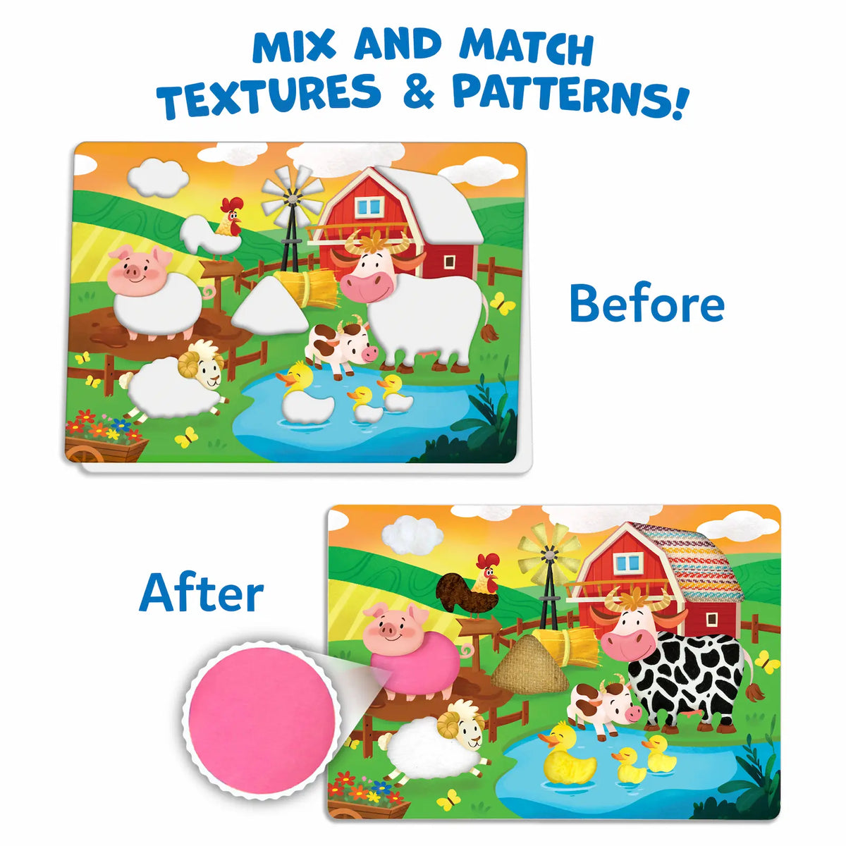 Skillmatics Animal Fabric Art Bundle (ages 4+)