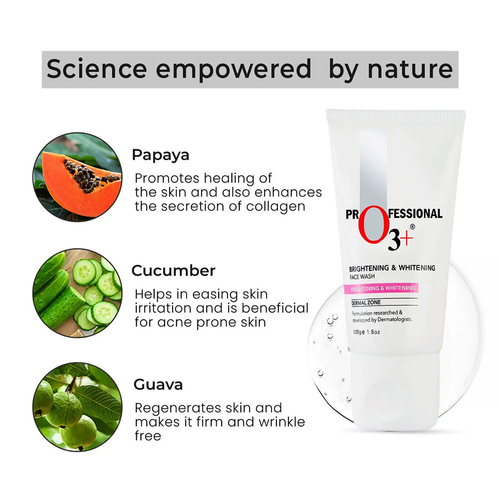 O3+ Brightening & Whitening Face Wash 50Gm