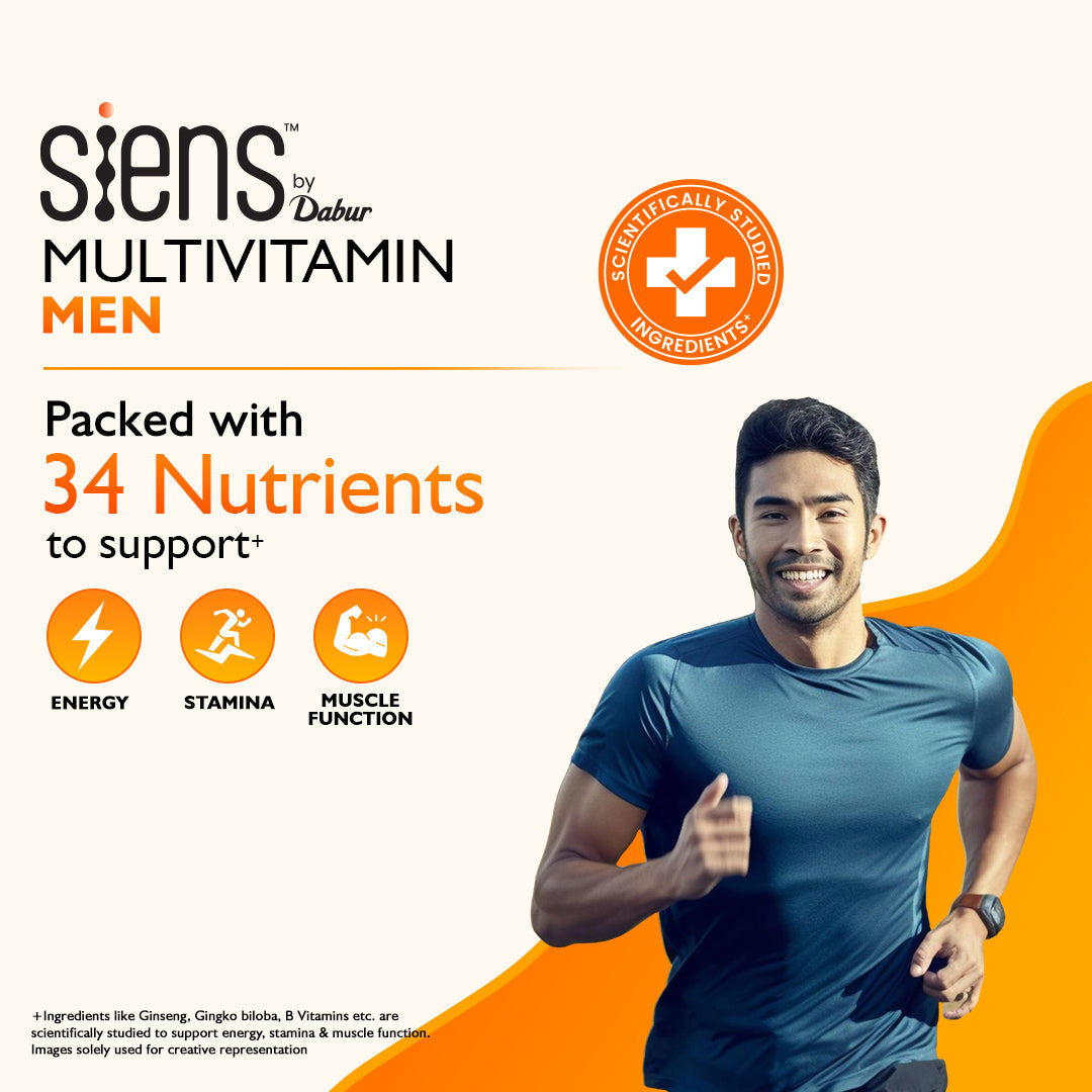 Dabur Siens by Dabur Daily Vitality Combo - Multivitamin for Men, 30 tablets & Multivitamin for Women, 30 tablets Combo