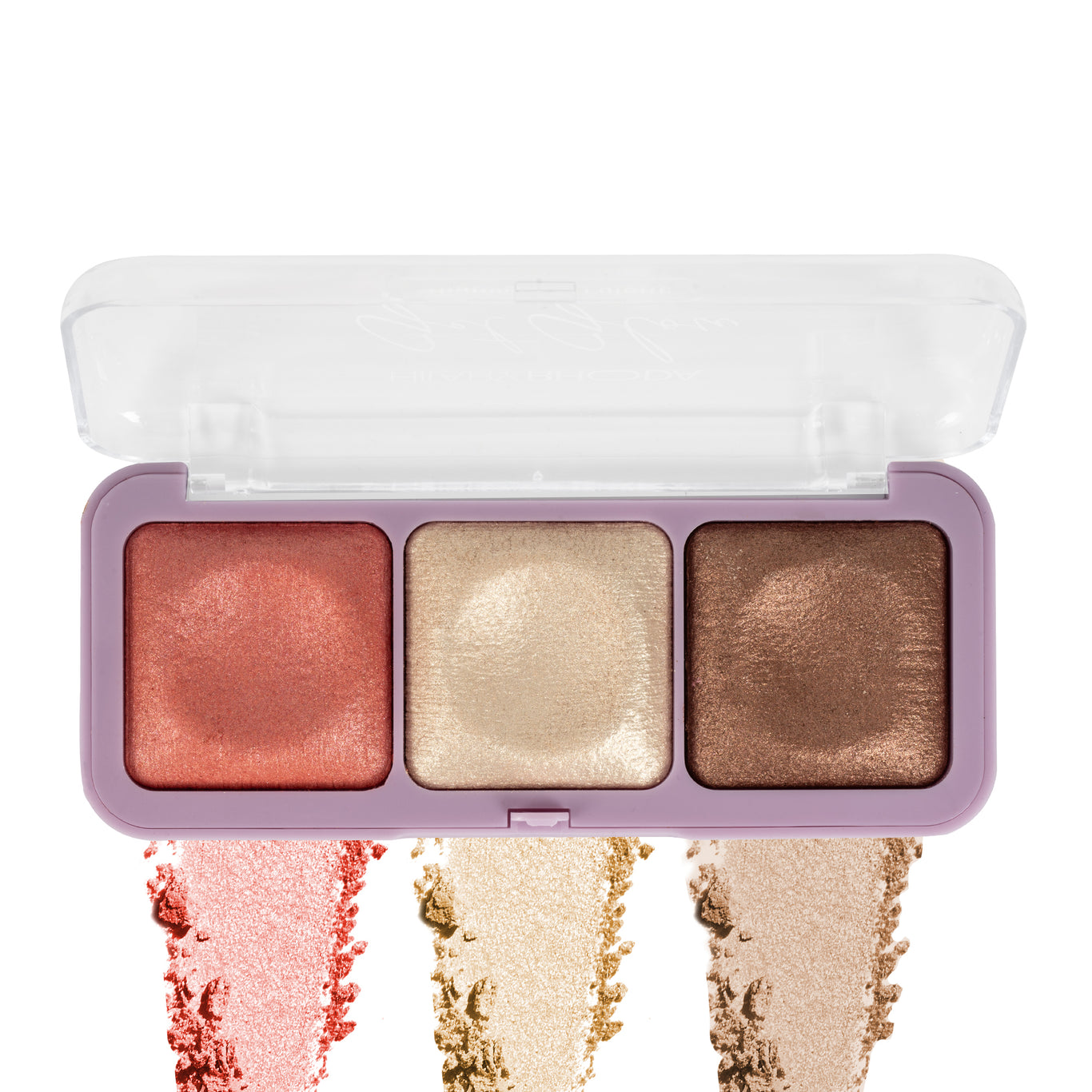 Get Glow Highlighter Palette Ultra Blendable Shades | Long-Lasting Formula | Highly Pigmented | Shimmer Finish | Weightless Feel | Illuminating Glow  Color: Shade 01