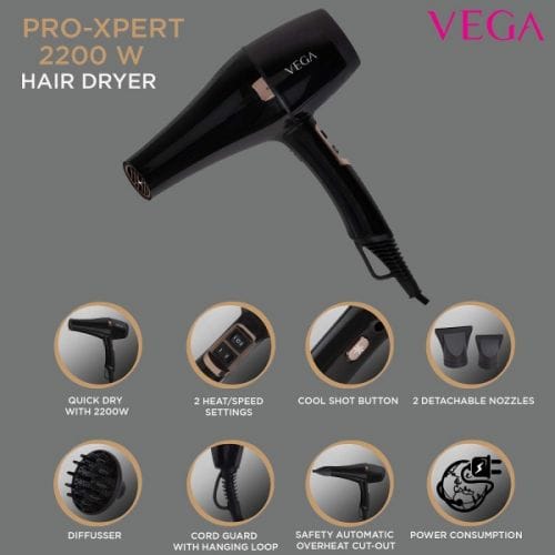 Vega - Pro-Xpert 2200 Hair Dryer - (VHDP-03)