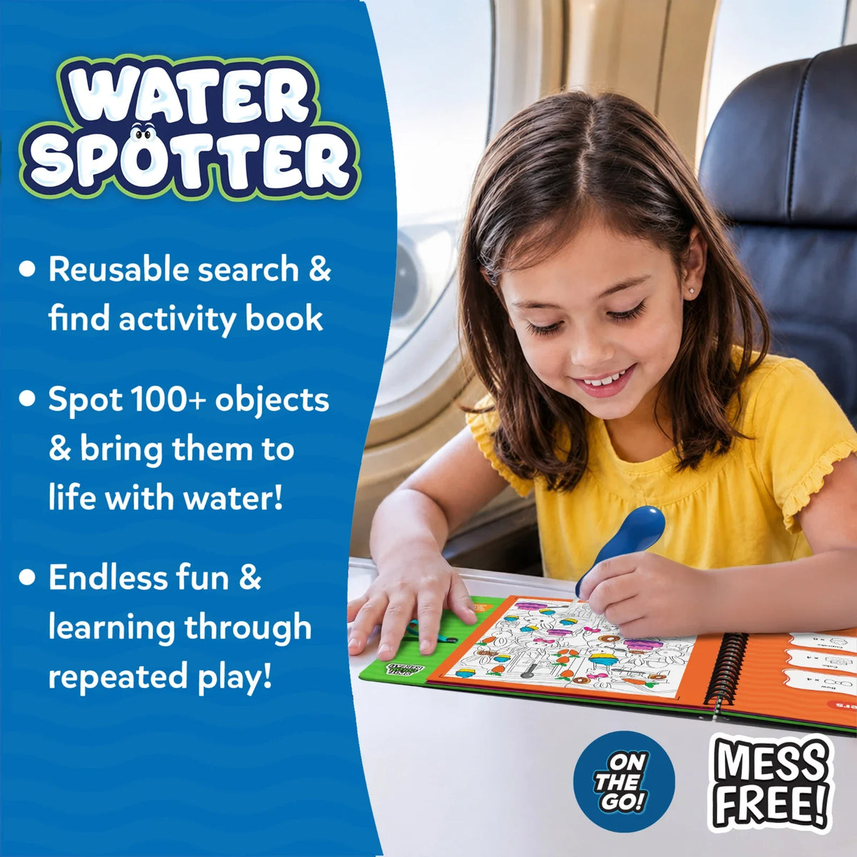 Skillmatics Water Spotter: Animals At Play | Reusable Search & Find Book (ages 4-8)