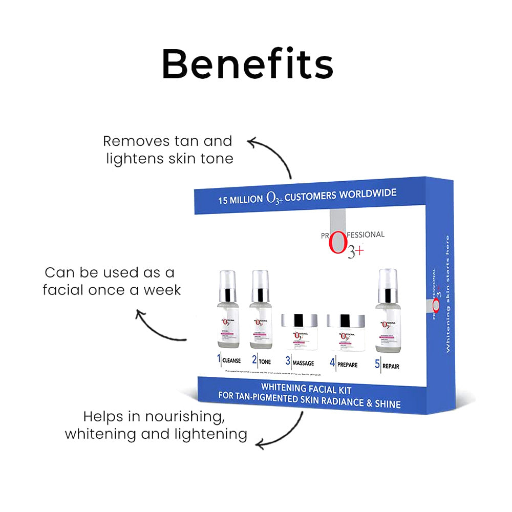O3+ Whitening Facial Kit for Tan-Pigmented Skin 250gm