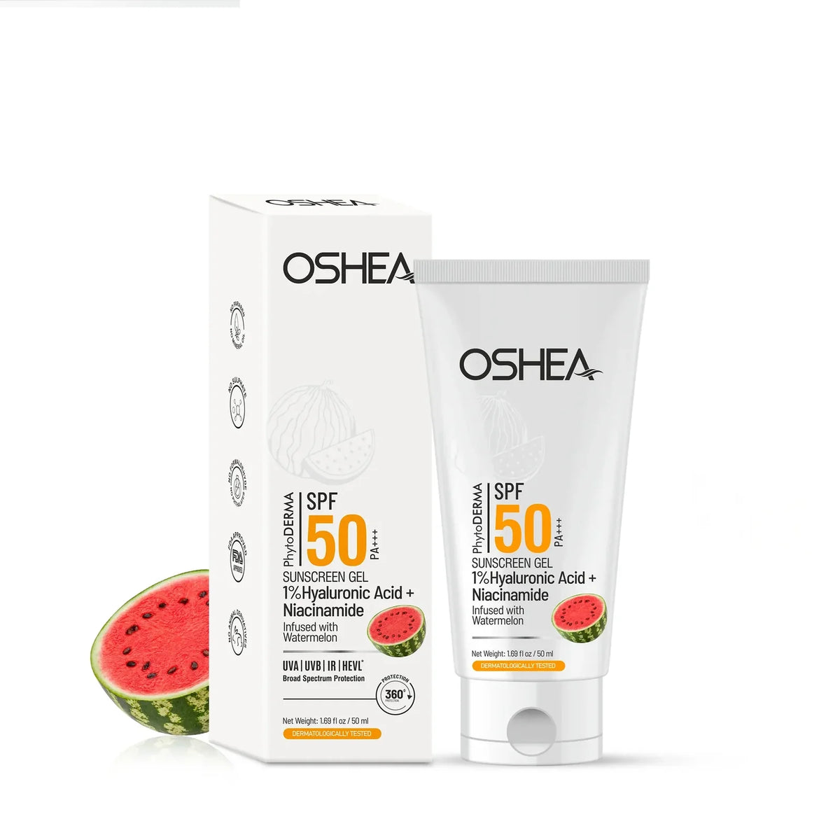 Oshea Herbals OSHEA HERBAL Hyaluronic Acid Sunscreen Gel SPF 50 for Dry and Dehydrated Skin 50ml