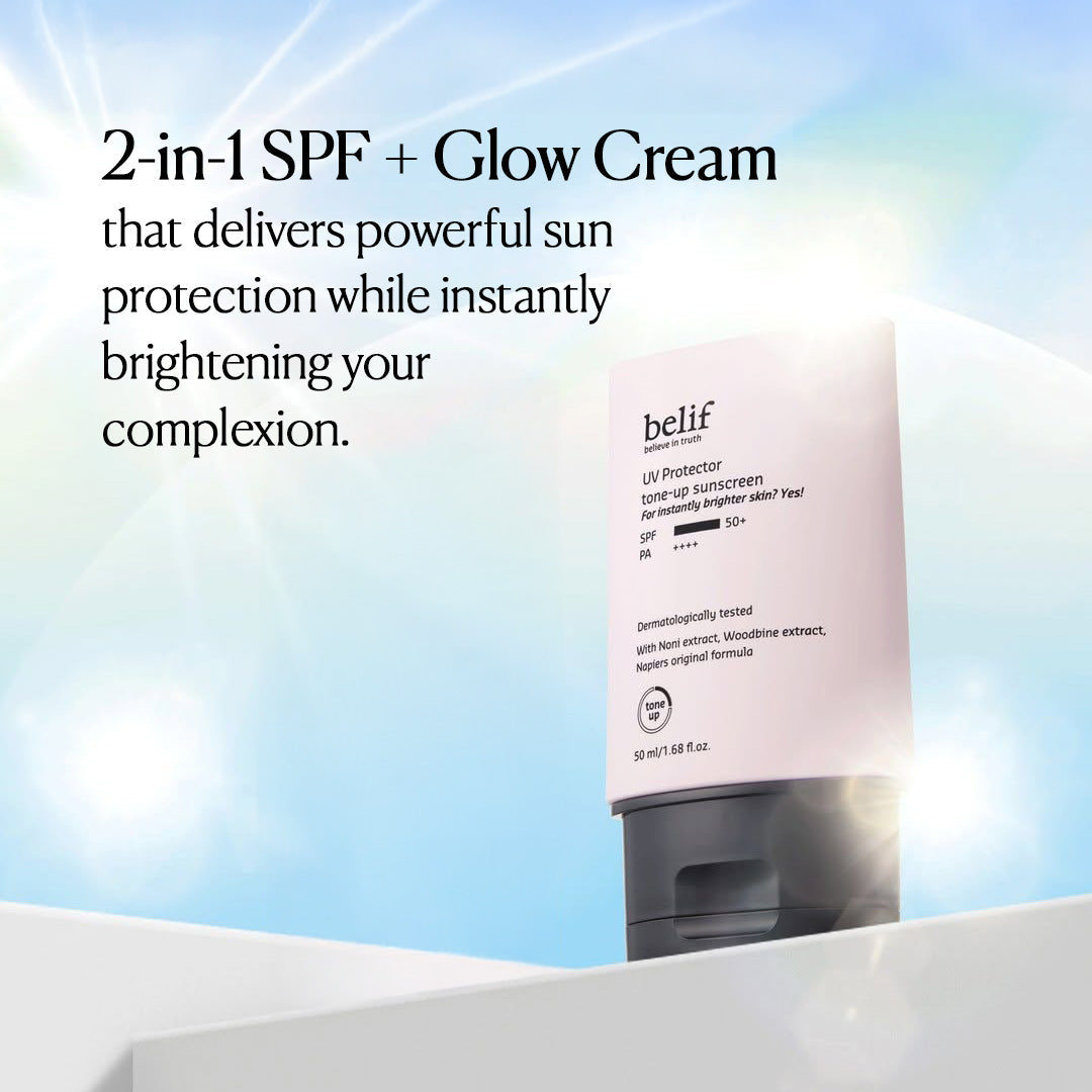 belif India UV Protector Tone-Up Sunscreen SPF 50+ PA++++ 50ml