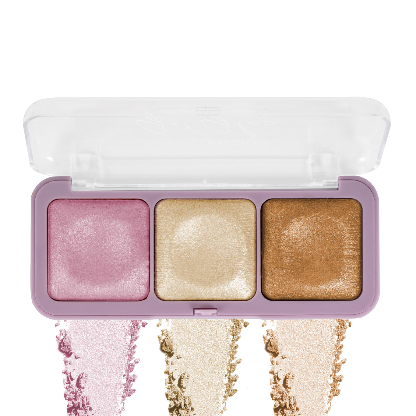 Get Glow Highlighter Palette Ultra Blendable Shades | Long-Lasting Formula | Highly Pigmented | Shimmer Finish | Weightless Feel | Illuminating Glow    Color: Shade 02