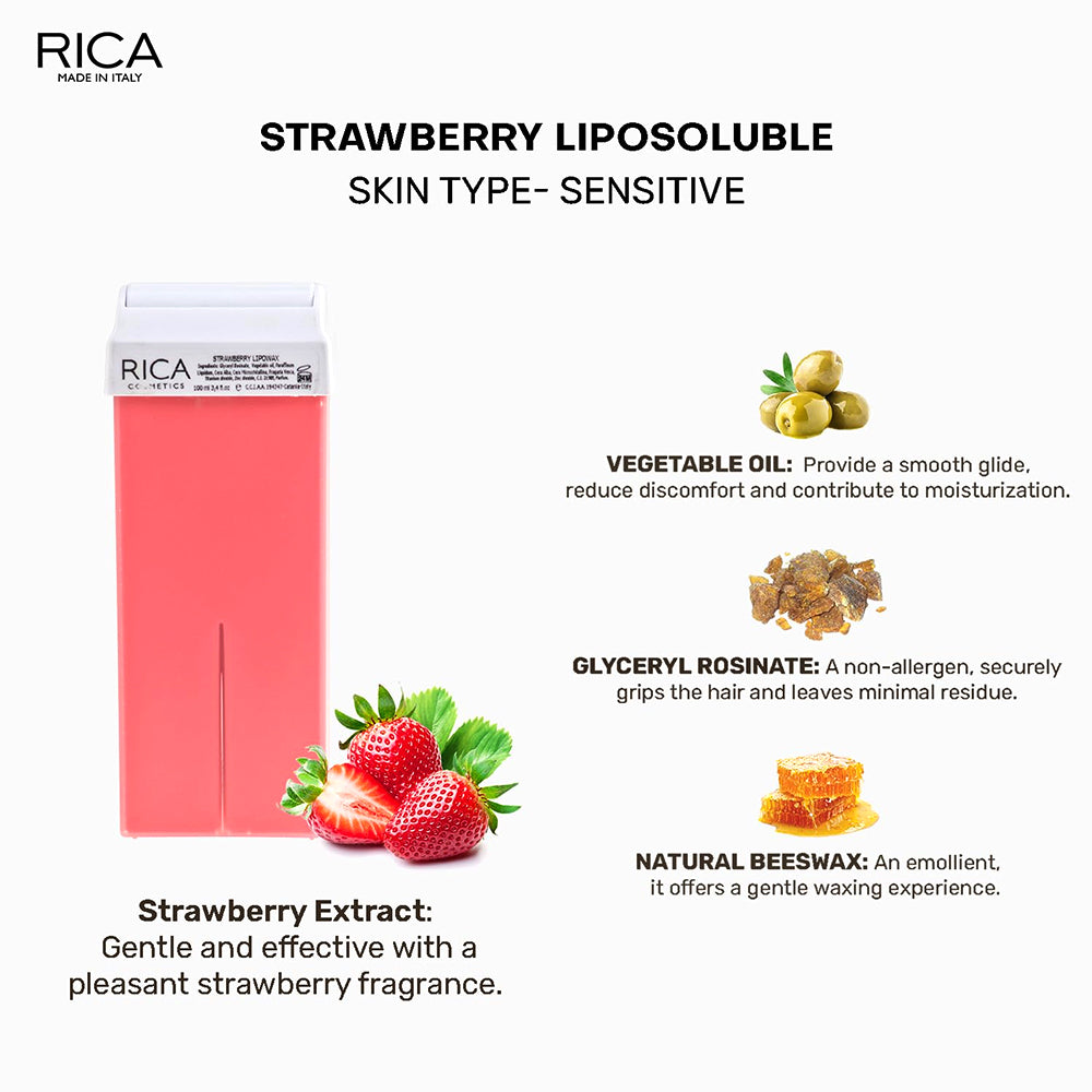 Rica Strawberry Refill Wax 100 Ml