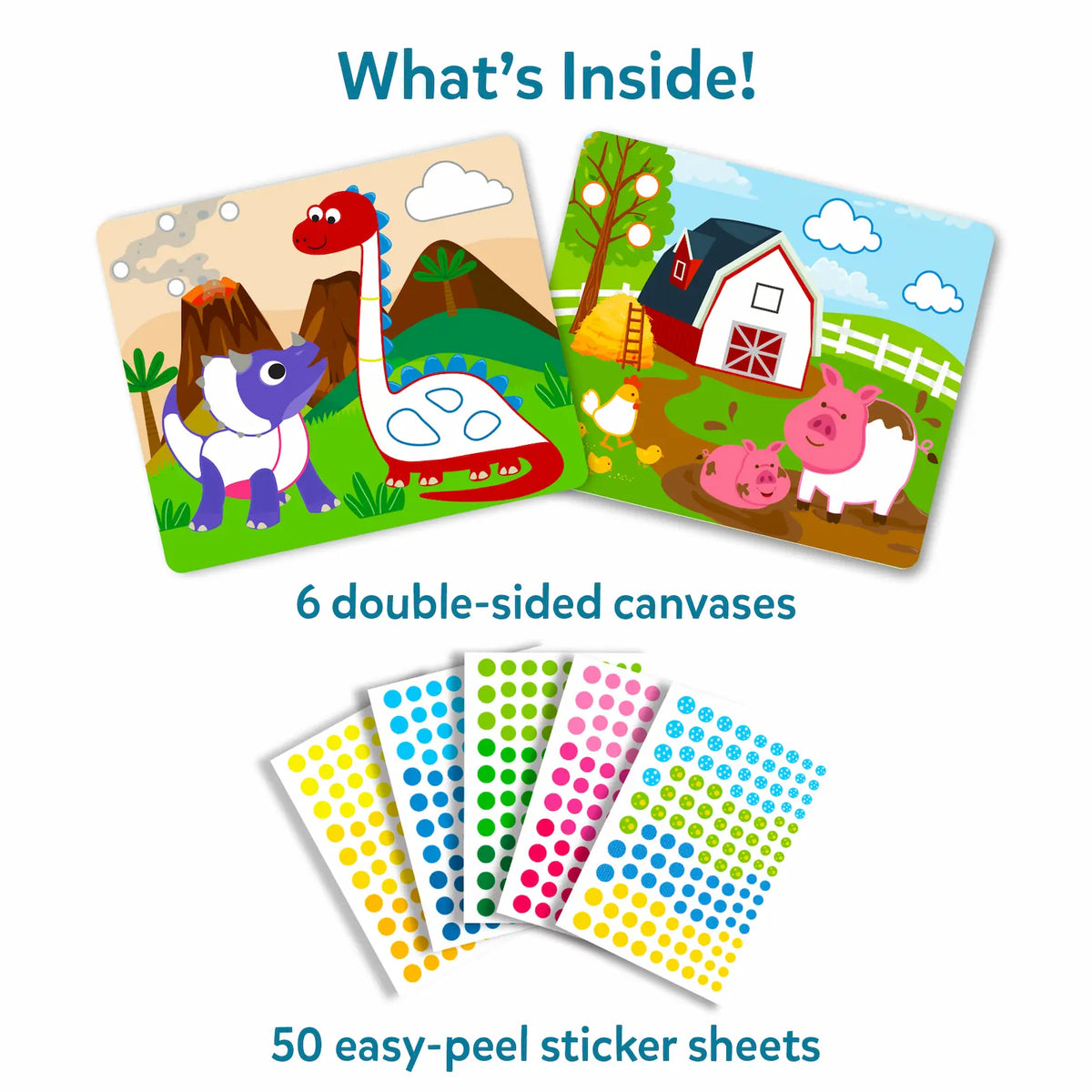 Skillmatics Dot it! - Animals & Dinosaurs Combo | No mess sticker art (ages 3-7)