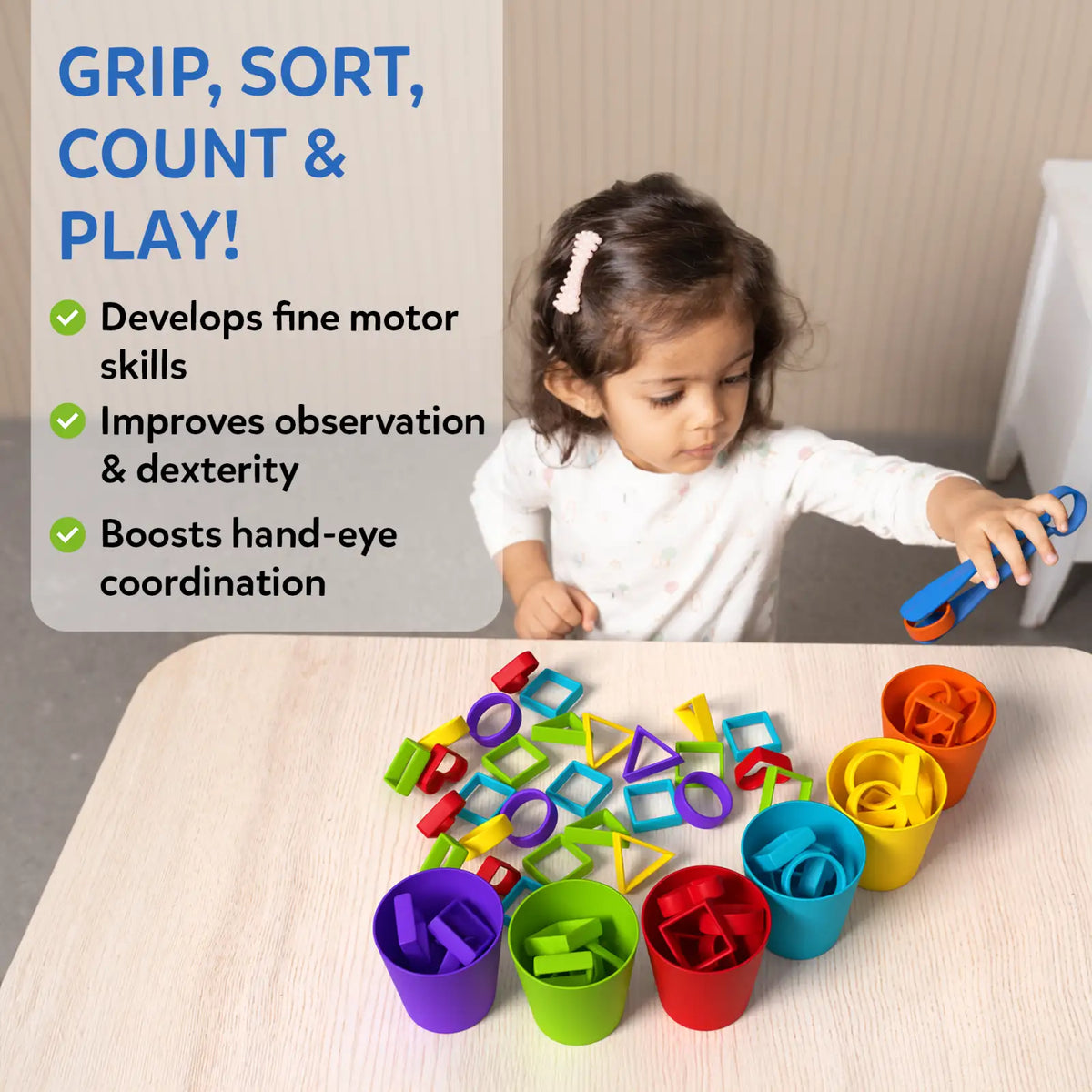 Skillmatics Silicone Rainbow Sorting | Sorting, Counting & Sequencing Toy (ages 3-6)