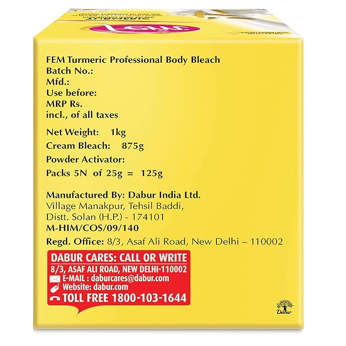 Fem Turmeric Professional Body Bleach 1Kg