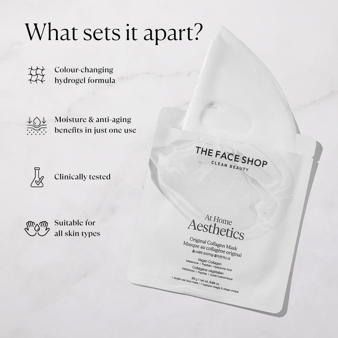 The Face Shop Original Collagen Face Mask with Vegan Collagen & Peptide Complex 24g
