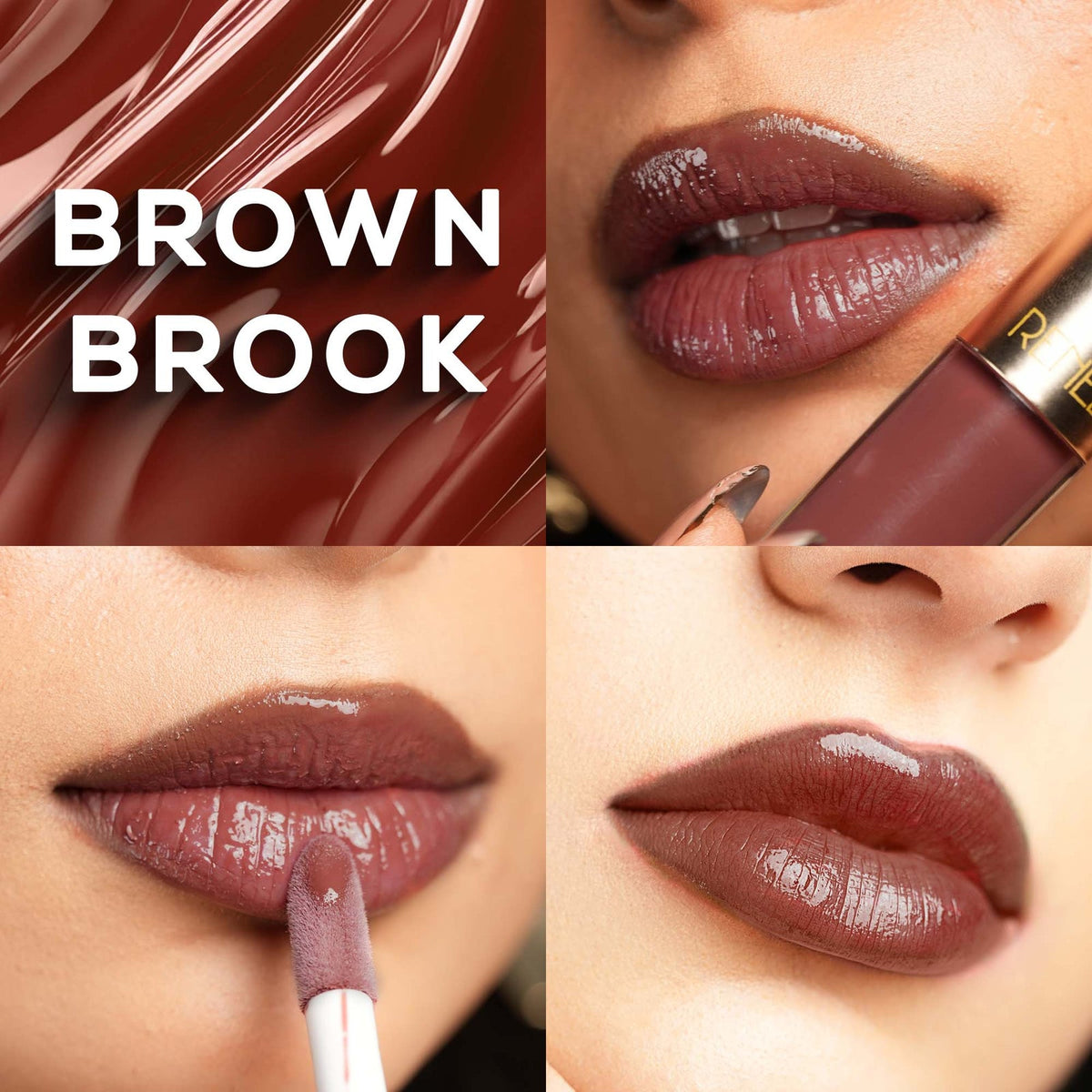 RENEE H2O Hydrating Liquid Lipstick 4ml Brown Brook
