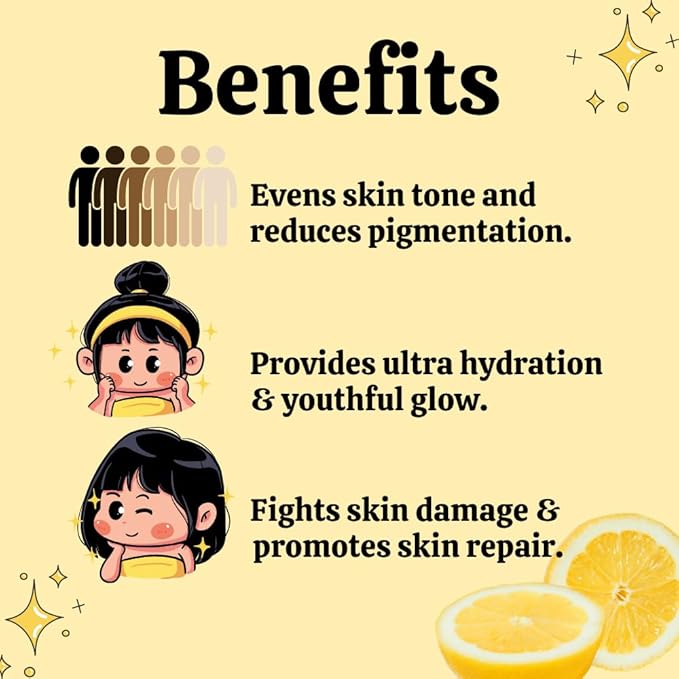 Riyo Herbs Vitamin-C Gel Moisturizer With Vit-E, Rosehip Oil & Lemon Peel Extracts For Fights Pigmentation, Skin Damage & Makes Skin Even Tone, Fast Absorbing G