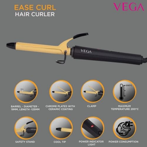 Vega - Ease Curl Hair Curler (19MM Barrel) - (VHCH-01)