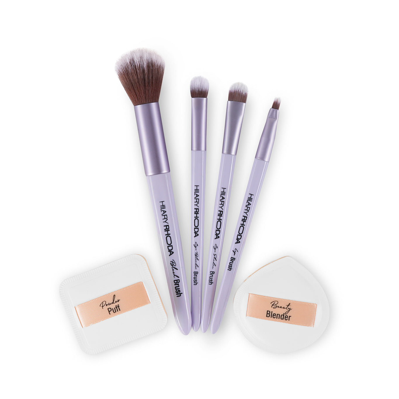 Play n Blend Brush Set Easy Blending | Eyeshadow Brushes | Blush Brush | Lip Brush | Beauty Blender | Powder Puff | Smart Bristles | Streak-Free Application