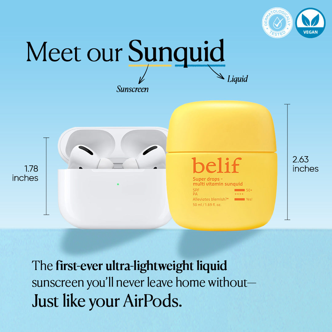 belif India Super Drops Multivitamin Sunquid SPF 50+ PA++++ 50ml