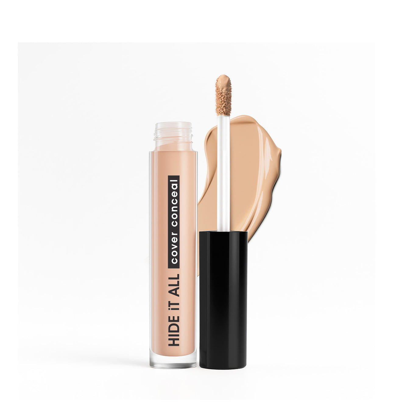 Hide It All Cover Concealer High Coverage | Weightless Formula | Conceals Imperfections | Infused with Shea Butter | Matte Finish | Long-Lasting | All Skin Types  Color: Ivory 01