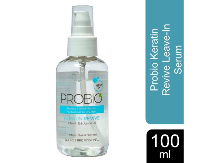 Godrej professional Probio Keratin Revive Leave In Protect & Shine Serum With Vitamin E & Jojoba Oil