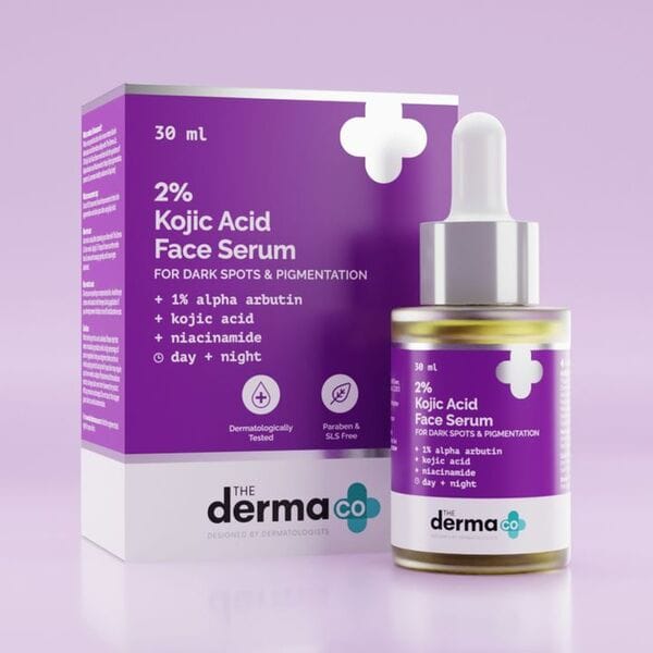 The Derma  2% Kojic Acid Face Serum with 1% Alpha Arbutin & Niacinamide - 30 ml