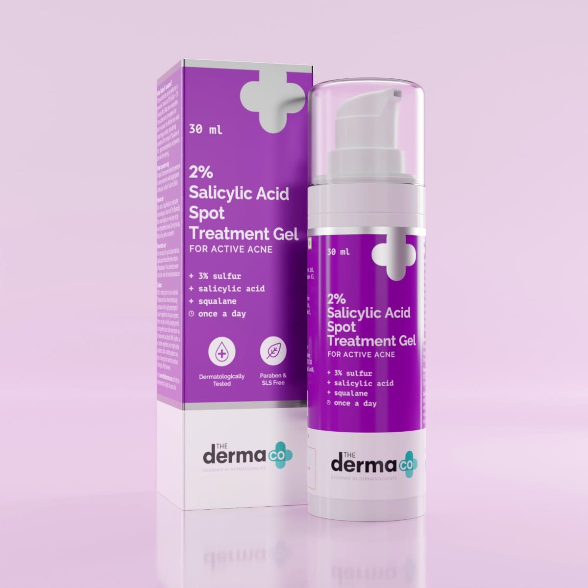The Derma - 2% Salicylic Acid Spot Treatment Gel with 3% Sulfur (30mL)