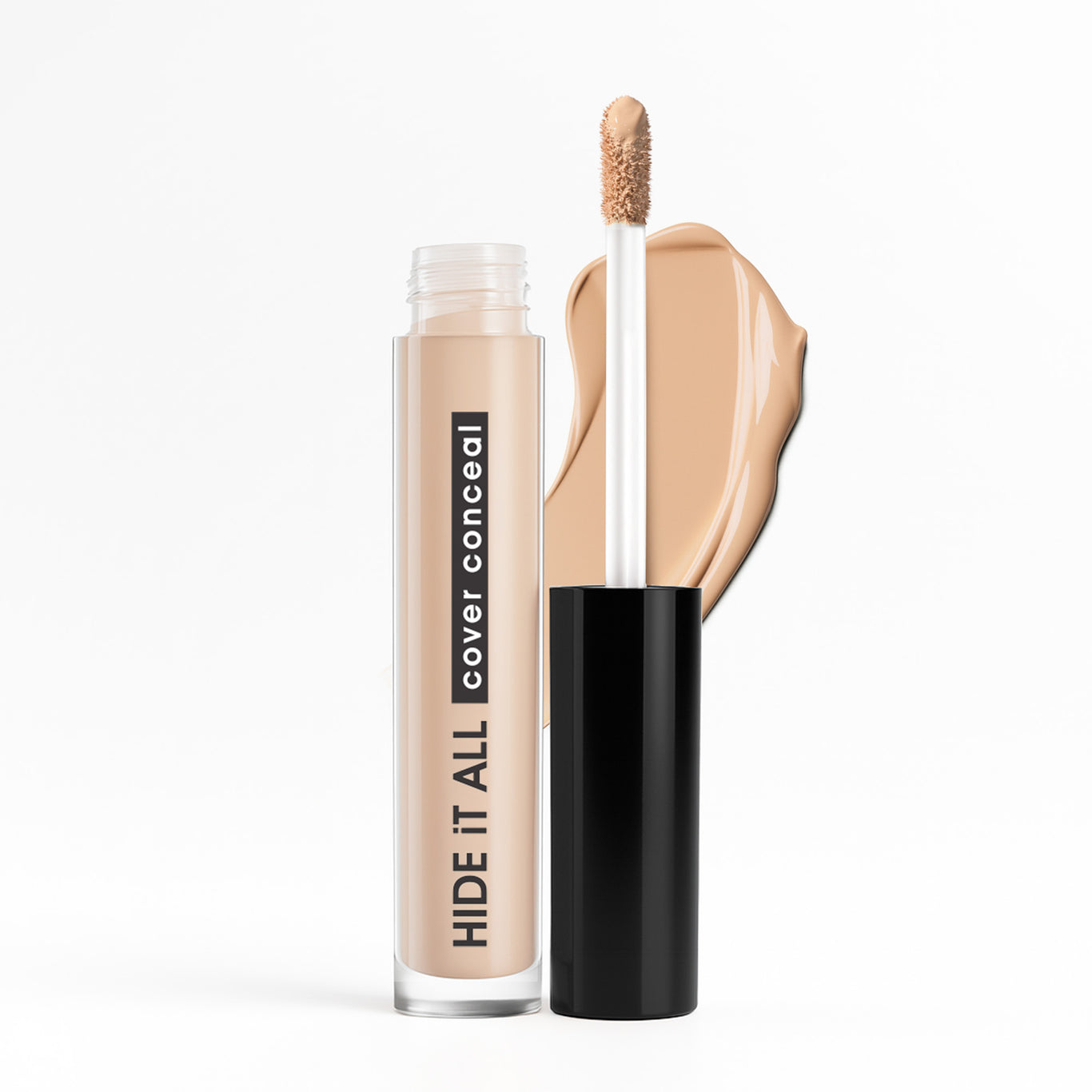 Hide It All Cover Concealer High Coverage | Weightless Formula | Conceals Imperfections | Infused with Shea Butter | Matte Finish | Long-Lasting | All Skin Types   Color: Natural 03