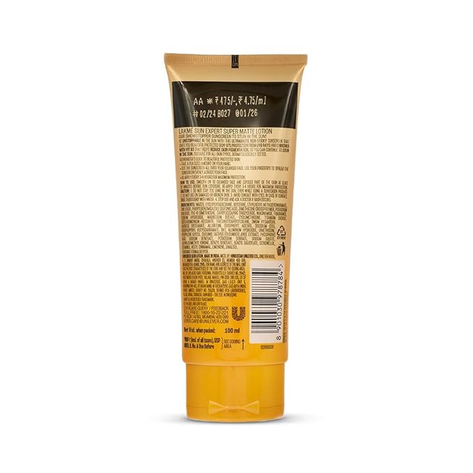 Lakme Sun Expert Super Matte Sunscreen Lotion Spf 30