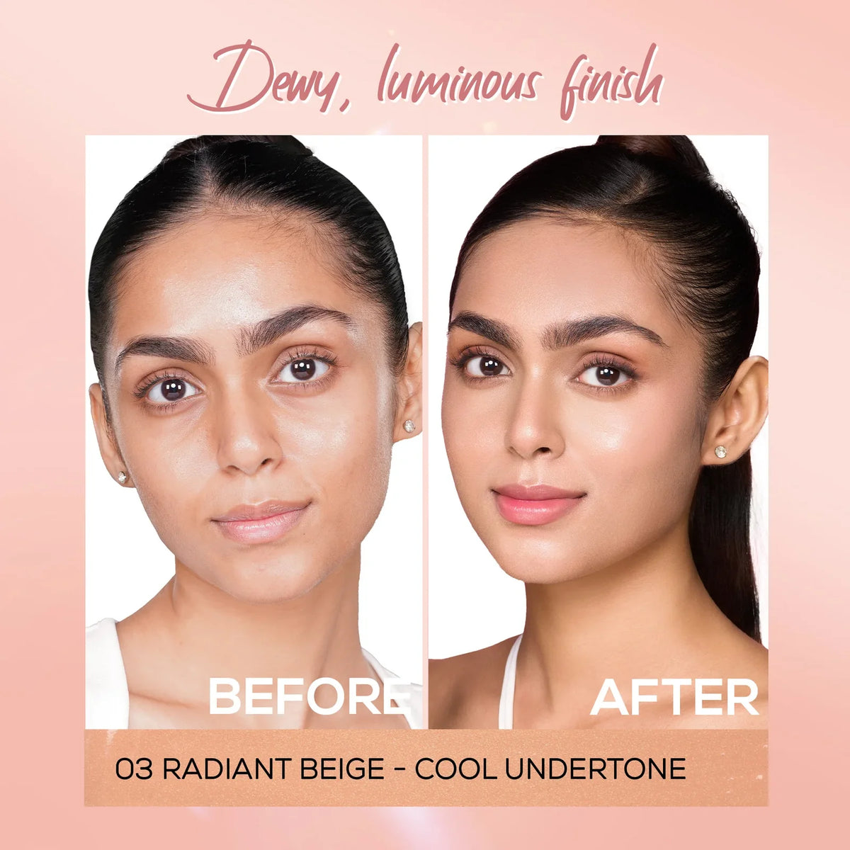 RENEE Lumi Glow Highlighting Liquid Foundation With 3D Glow For Skin 30ml 04 Luminous Sand