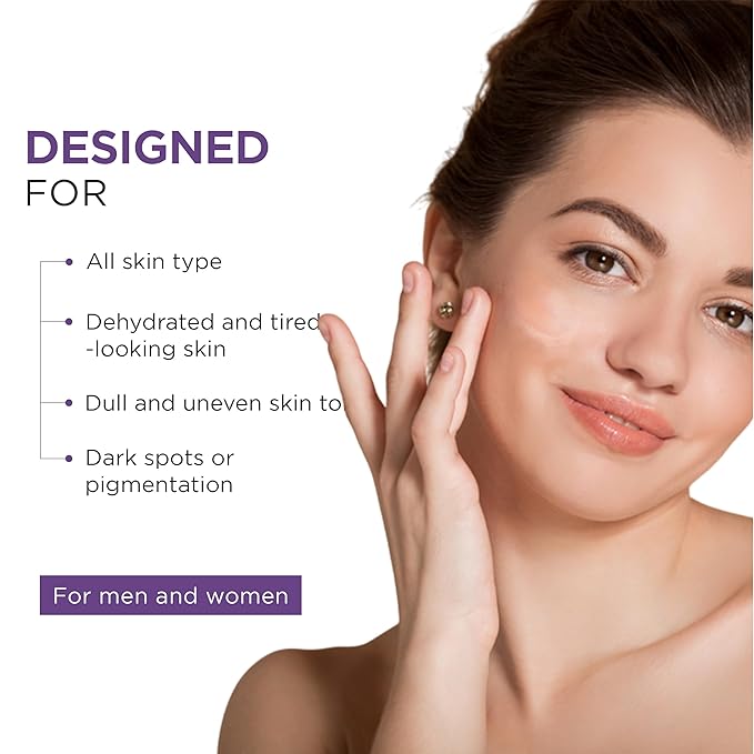 Oshea Herbals Glopure Brightening Face Serum for Men & Women | Reduces Darkspots & Pigmentations | Boosts Hydration & Natural Glow | Enriched with Lemon Peel &