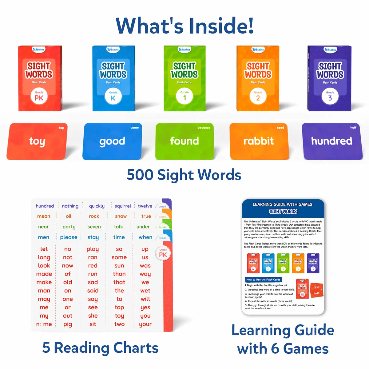 Skillmatics Flash Cards: Sight Words (ages 4-9)