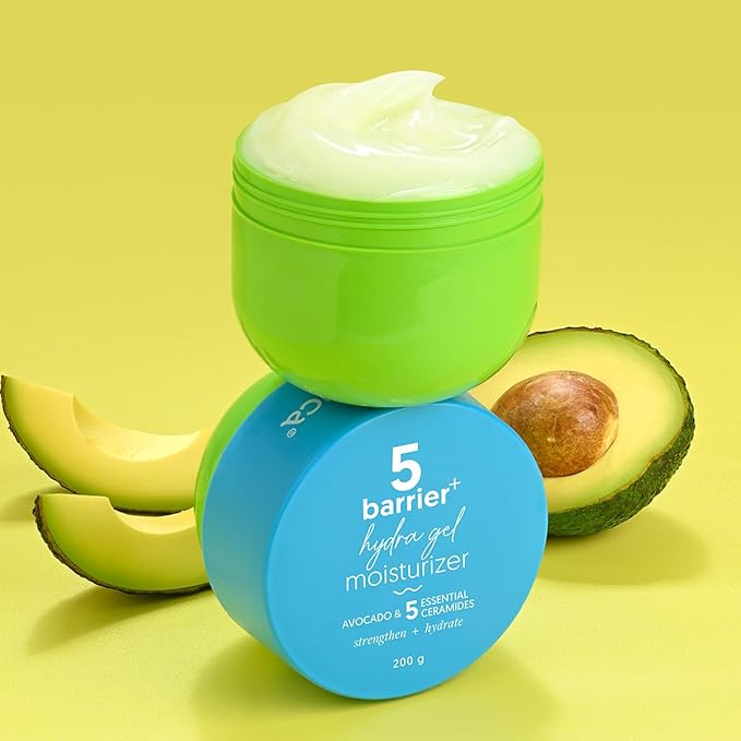 Aqualogica 5 Barrier+ Hydra Gel Moisturizer with 5 Essential Ceramides & Avocado | 24-Hour Intense Hydration | Weightless Water-Like Gel Texture | Non Sticky &