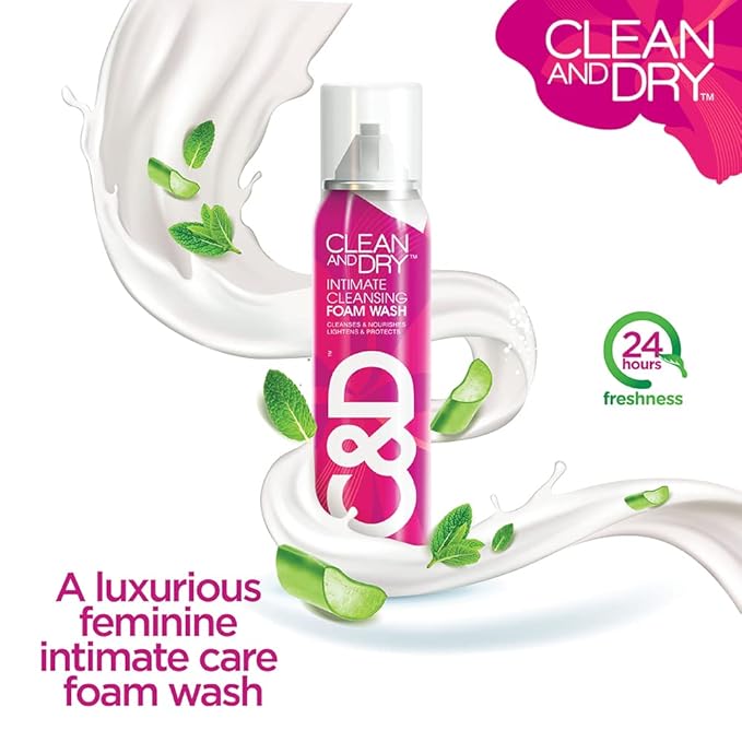CLEAN & DRY Clean And Dry Intimate Cleansing Foam Wash 85g