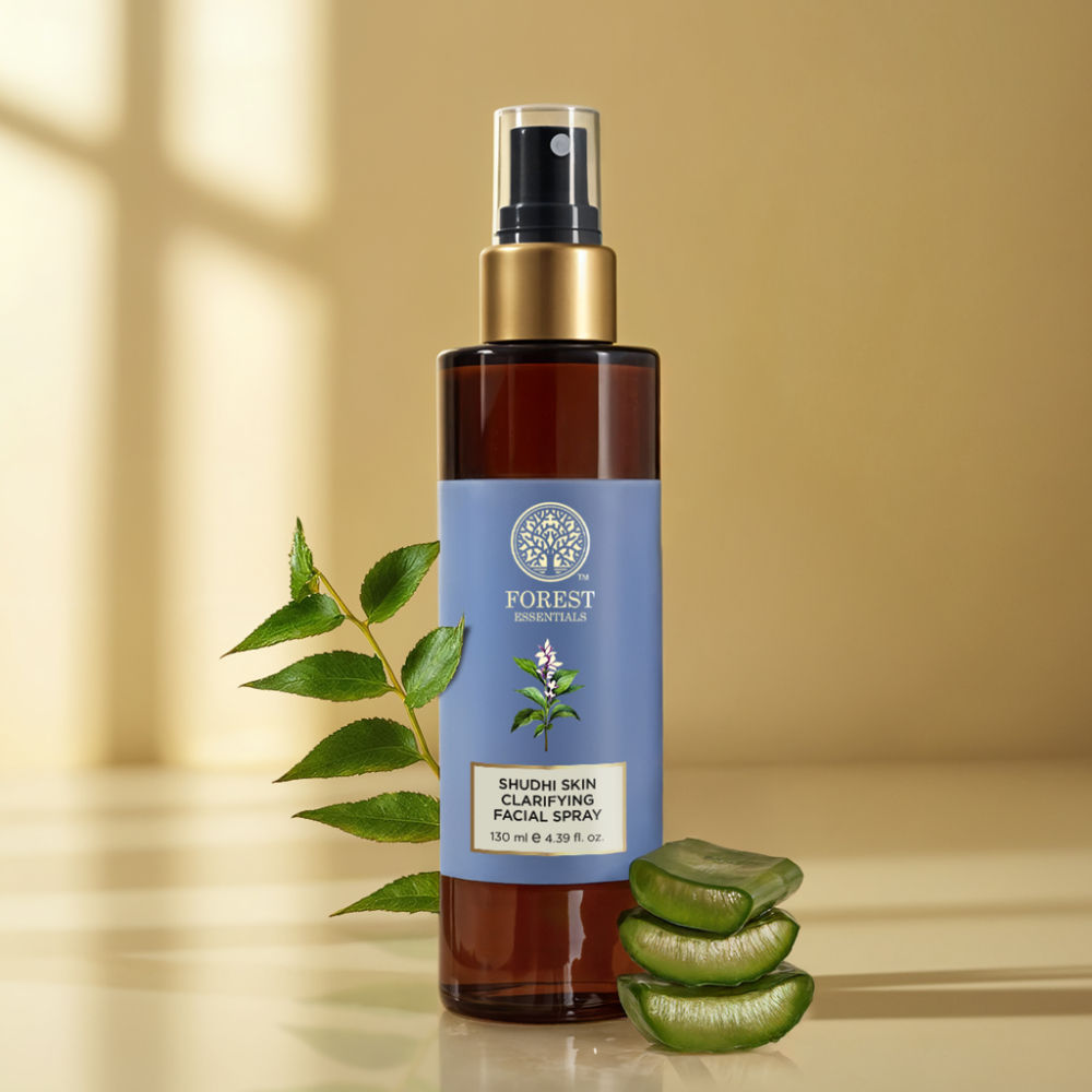 Forest Essentials Shudhi Skin Clarifying Facial Spray - Hydrating Toner for Acne Prone Skin (130ml)