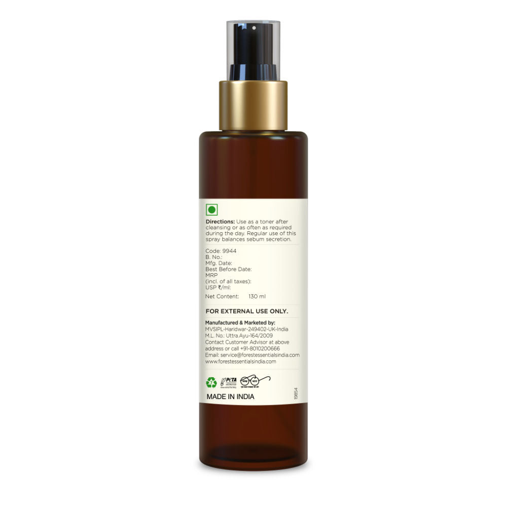 Forest Essentials Shudhi Skin Clarifying Facial Spray - Hydrating Toner for Acne Prone Skin (130ml)