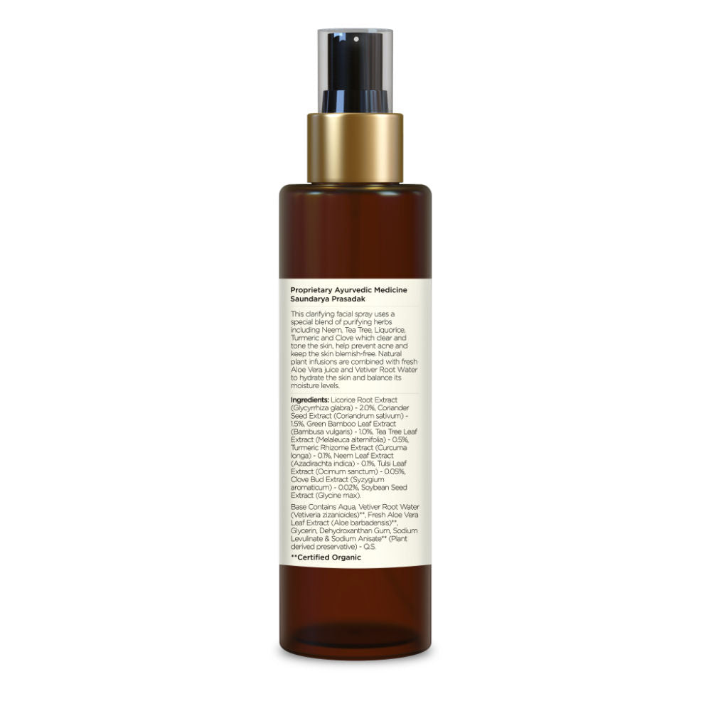 Forest Essentials Shudhi Skin Clarifying Facial Spray - Hydrating Toner for Acne Prone Skin (130ml)