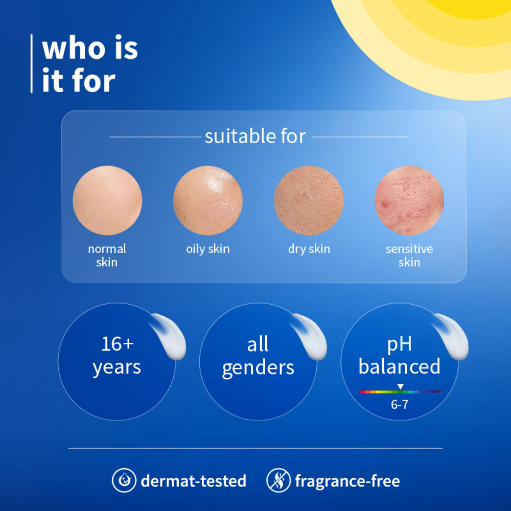 Plum 2% Niacinamide & Rice Water SPF 50 PA+++ Sunscreen, Fades Tan, For Oily To Dry Skin Type (80g)