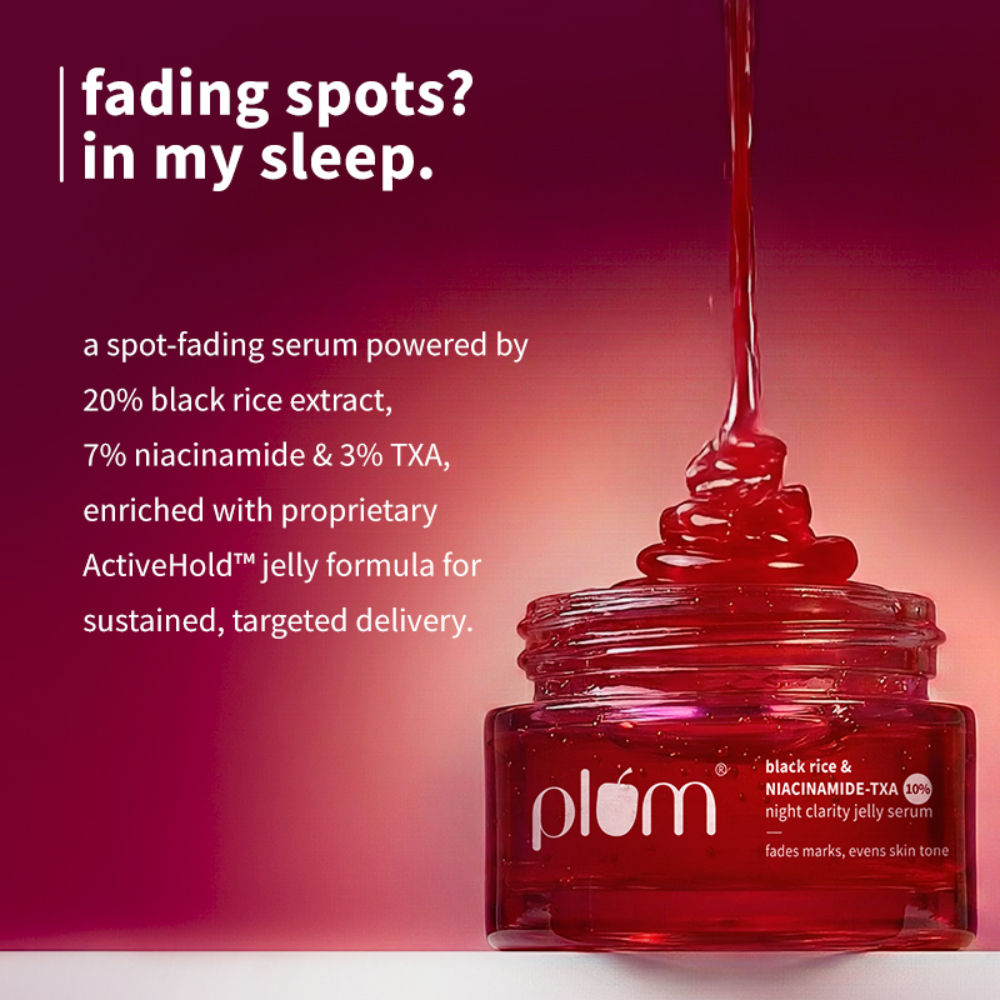 Plum Black Rice & Niacinamide-TXA 10% Night Clarity Jelly Serum (25ml)