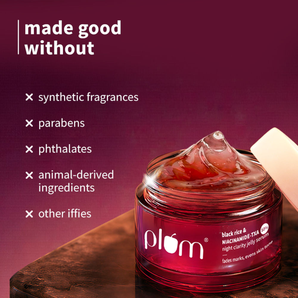 Plum Black Rice & Niacinamide-TXA 10% Night Clarity Jelly Serum (25ml)