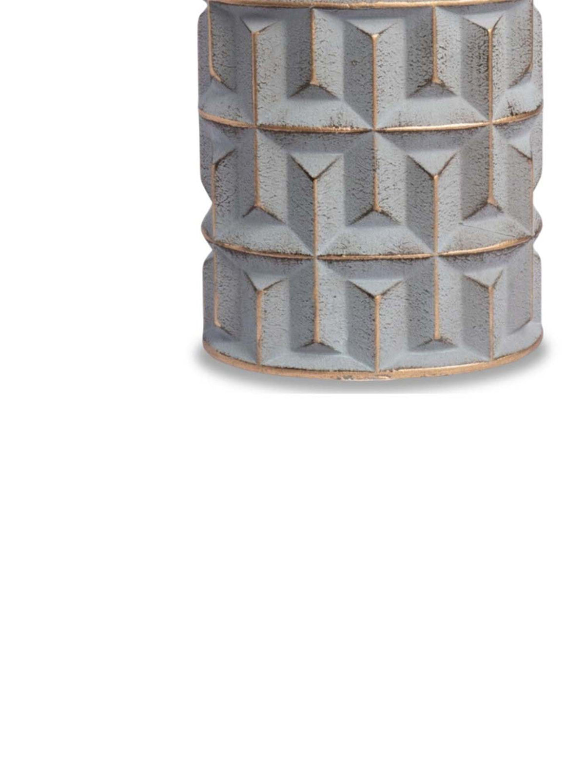 Aarvi Decor Gray Contemporary Modern Tall Silhouette Ceramic Cylindrical Shaped Vase